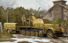 Trumpeter 1:35 GERMAN 3.7cm FLAK 43 AUF SD.KFZ.7/2 Kit de modélisation - 01527