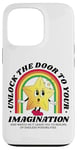 Coque pour iPhone 13 Pro Unlock Imagination Star Rétro Dessin animé Arc-en-ciel Motivation