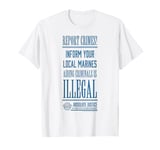 One Piece World Government Report Crimes Poster Anime T-Shirt