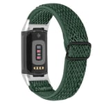 Vävd Nylonarmband Fitbit Charge 6 Grön