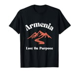 Lost On Purpose Armenia Travel Vacation Armenia T-Shirt