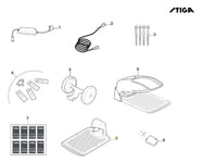 Base De Recharge Original Stiga a3000 Rtk Robot Tondeuse 381795002/0