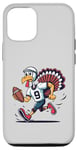 Coque pour iPhone 13 Action de grâces Turquie Jouant au Football Touchdown Hommes Garçons