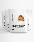 4 x Proteiinipannukakut - 1 kg - Delicious Vanilla - Body Science Protein Waffle &amp; Pancake Mix - Pan