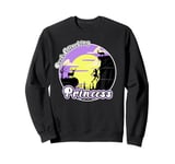 Retro Mountain a Vintage Sunset Rockclimbing Princess Sweatshirt