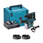 Makita DHR242RTJV-2 18v SDS+ Brushless Hammer Drill With Extractor (2x5Ah)