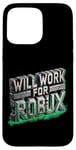 Coque pour iPhone 15 Pro Max Fonctionne avec le jeton de jeu amusant Robux