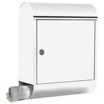 MEFA Topaz 844010DE Boîte aux Lettres avec Porte-journaux Blanc 430 x 340 x 150 mm