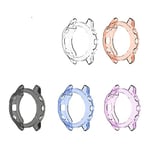 X-Best Lot de 5 Housses de Protection en Silicone TPU pour Garmin Fenix 6/6 Pro pour Garmin Fenix 6