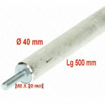 anode magnésium M8 x 30 mm Ø 40 mm Lg 500 mm anode sacrificielle pour montage is