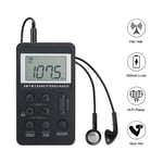 Portable Digital AM FM Radio USB Rechargeable Excellent Reception Pocket Radio