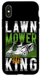 iPhone X/XS Lawn Mower Mowing Dad Father Landscaper Tractor Lawn Mower Case