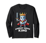 Energy Drink King Funny Can of Energy Drink Long Sleeve T-Shirt