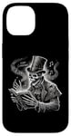 iPhone 14 Carols Black Dark Goth Skeleton Christmas Women Men Case