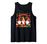 Halloween Thanksgiving Christmas Happy HallothanksMas Gnomes Tank Top