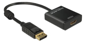 Delock Adapter Displayport 1.2 male to HDMI female, 4K, active, black