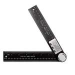 Rapporteur D'angle, Rapporteur, 15in/400mm Rapporteur D'angle Numerique, LCD Règle angulaire numérique avec fonctions ZERO/HOLD&REVIEW/LOCK pour Le