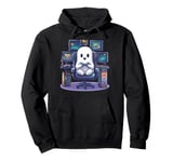 Funny Ghost Gamer Halloween Console PC Cute Gaming Ghost Pullover Hoodie