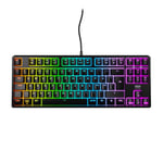 CHERRY XTRFY K4V2 TKL, Clavier De Jeu Filaire sans Pavé Numérique, Disposition Pan-Nordique (QWERTY), Éclairage RGB, Commutateurs Mécaniques MX2A Red, Noir