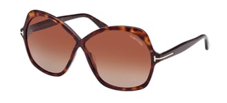 Lunettes de Soleil Tom Ford ROSEMIN FT 1013 HAVANA/LIGHT BROWN SHADED 64/7/135 