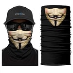 ShopINess Polaire Neck Warmer Cache-Cou Unisexe Echarpe avec Doublure Polaire Coupe-Vent pour Moto Ski Sport et Activités de Plein Air (Vendetta)