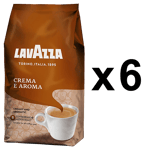 Lavazza Crema e Aroma kaffebönor 1000g x6