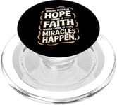 Where there is hope there is faith christian black women PopSockets PopGrip for MagSafe