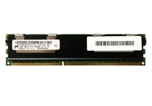 4GB DDR3 1x4GB Micron RDIMM 2Rx4 ECC PC3-10600R 1333MHz Dual Rank x4 RAM Minne