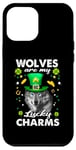 iPhone 12 Pro Max Wolves Are My Lucky Charms St Patricks Day Irish Wolf Case