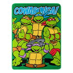 Nickelodeon Couverture Polaire « Cowabunga Dudes » - Motif Tortues Ninja - 116,8 x 152,4 cm - Multicolore