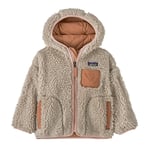 Patagonia Baby Retro-X Hoodyids Natural W/Mallow Pink