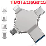 AirPower 256 Gt USB 3.0 Flash Drive U Disk Photo Stick -muisti kaikille iPhone Android PC -tableteille