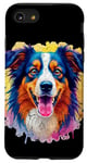 Coque pour iPhone SE (2020) / 7 / 8 Berger australien Femmes Hommes Enfants Chien Aussie Art Portrait