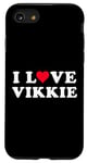 Coque pour iPhone SE (2020) / 7 / 8 I Love Vikkie assorti pour petite amie et petit ami Vikkie