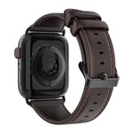 Dux Ducis Läderarmband Apple Watch 45mm Series 8 Brun