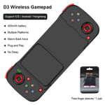 Langaton D3 Bluetooth-yhteensopiva venyvä peliohjain matkapuhelimiin Android IOS PC Gamepad Joystick Game Control