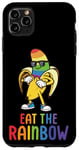 Coque pour iPhone 11 Pro Max Mange le drapeau arc-en-ciel Funny Banana Lgbtq Gay Pride Mois