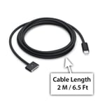 Fits Apple MacBook Air ( 13” M2, 2022 2024 ) 2 METER USB-C to MagSafe 3 Cable