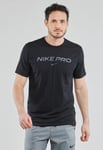 Nike Pro Dri Fit Mens T Shirt in Black Cotton - Size Large