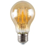 5 Pack E27 Amber Glass Bodied GLS LED 4W Warm White 2700K 400lm Light Bulb