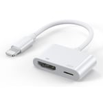 Cable Adaptateur Lightning vers HDMI AV numérique TV convertisseur pour iPad Mini (A1432/A1454/A1455) -Visiodirect-