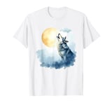 Wolf Howling At The Moon Wildlife Wolves Forest Nature T-Shirt