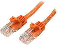 0.5m Orange Cat5e Patch Cable With Snagless RJ45 Connectors Short Ethernet Cabl