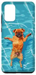 Coque pour Galaxy S20+ Griffon de Bruxelles amusant dans l'eau de la piscine pour nager chien mignon maman papa