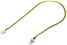 Adapterkabel PC-fläkt 3-pin hane till 2-pin hona 0.3m