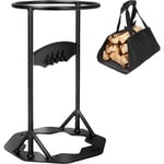 GFTIME Fendeur de bois 43.5 x 30cm, Fendeur de bois d'allumage manuel avec sac de transport Log, Fendeur de bois portable coupe-mains pour le camping