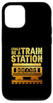 Coque pour iPhone 12/12 Pro Citation inspirante « Could Be A Train Station Kinda Day »