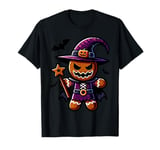 Halloween Gingerbread Man Witch Hat Costume Spooky Season T-Shirt