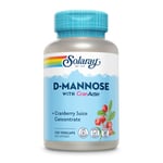 Solaray D-Mannose with CranActin & Vitamin C - 120 x 1000mg Vegica