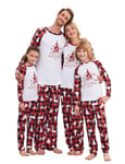 Ekouaer Pyjama de Noel Famille Ensembles de Pyjamas Noël Imprimé Renne Famille Christmas Pyjama pour Hommes Femmes Enfants BéBé